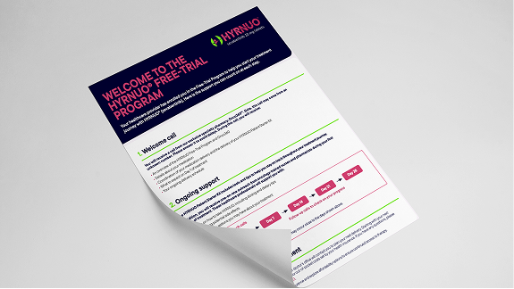 HYRNUO patient support program guide preview